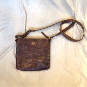 Brown Fossil crossbody bag